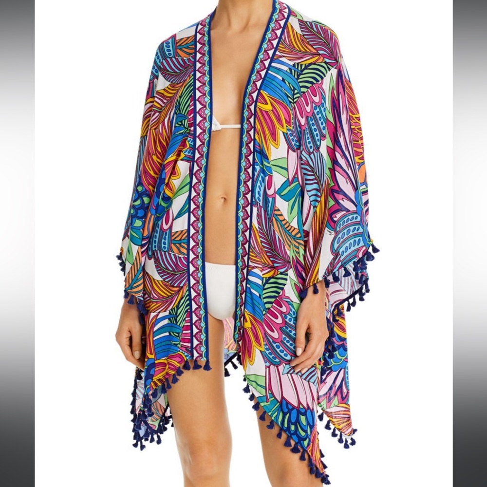 NWT Trina Turk Paradise Plume Kimono Cover Up